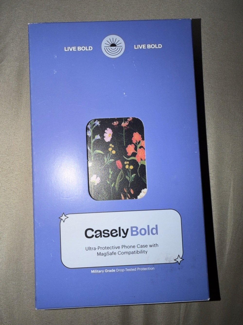 iPhone 15 Pro Max- CaselyBold Floral MagSafe - Black with Multicolor Flowers